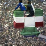 11.7.82 Mick Jagger in concerto a Torino sfoggia la maglia numero 20 di PaoloRossi